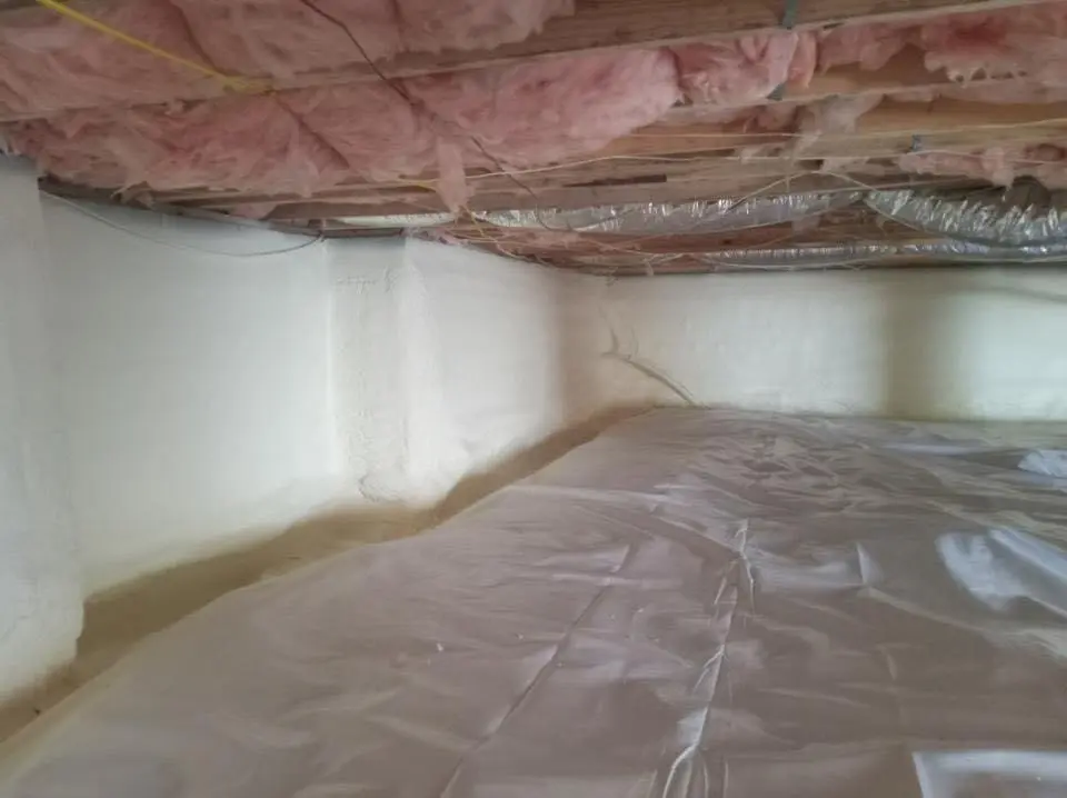 Crawl space encapsulation with closed-cell spray foam for Roof Maintenance in Orem